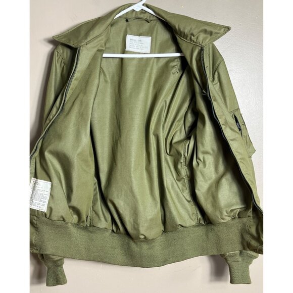 NOS US Military Flyers Lightweight Jacket 1976 Vintage Bomber M-Long - Picture 7 of 9